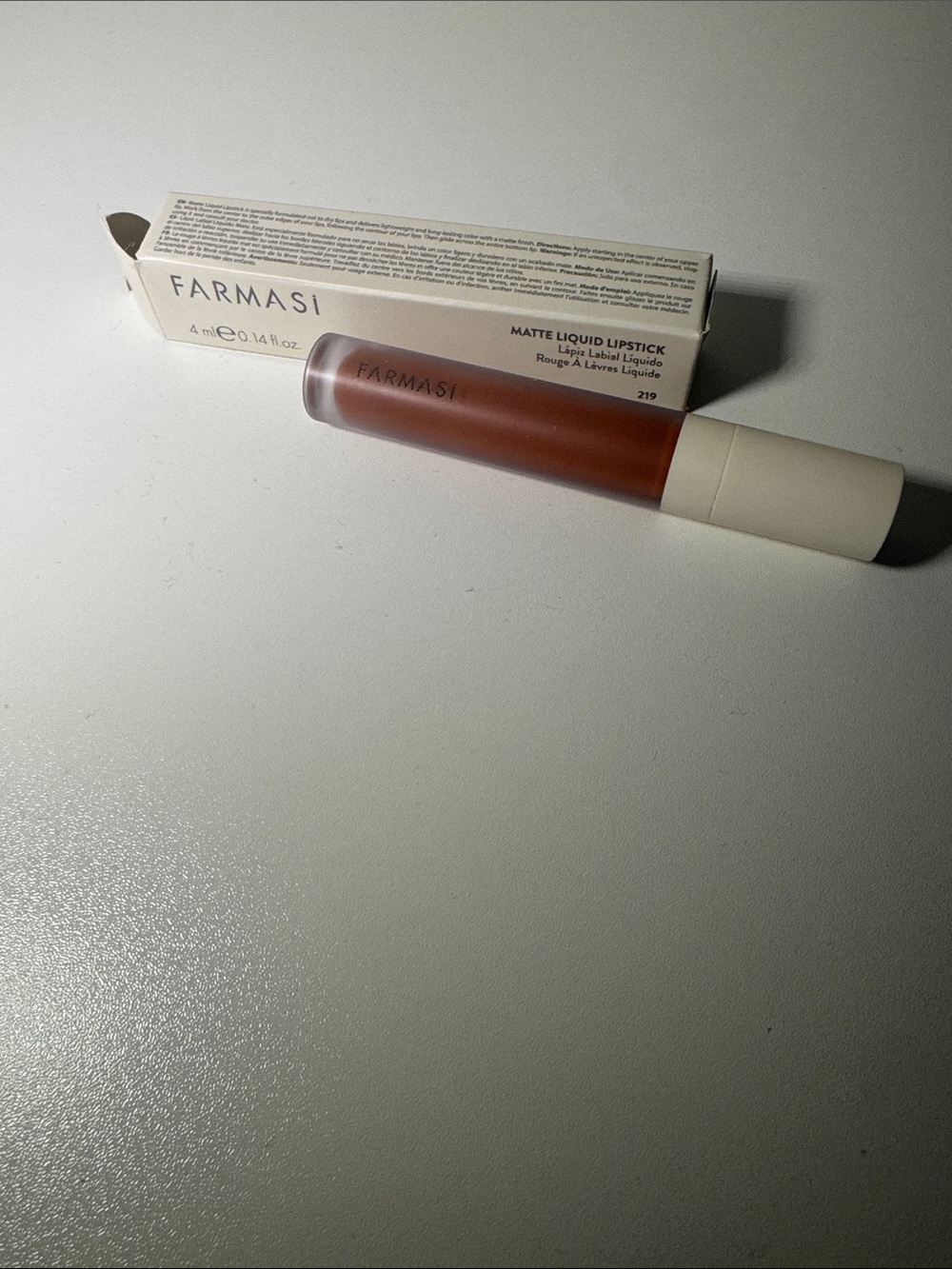 Farmasi Matte Liquid Lipstick — Warm Terracotta Brown